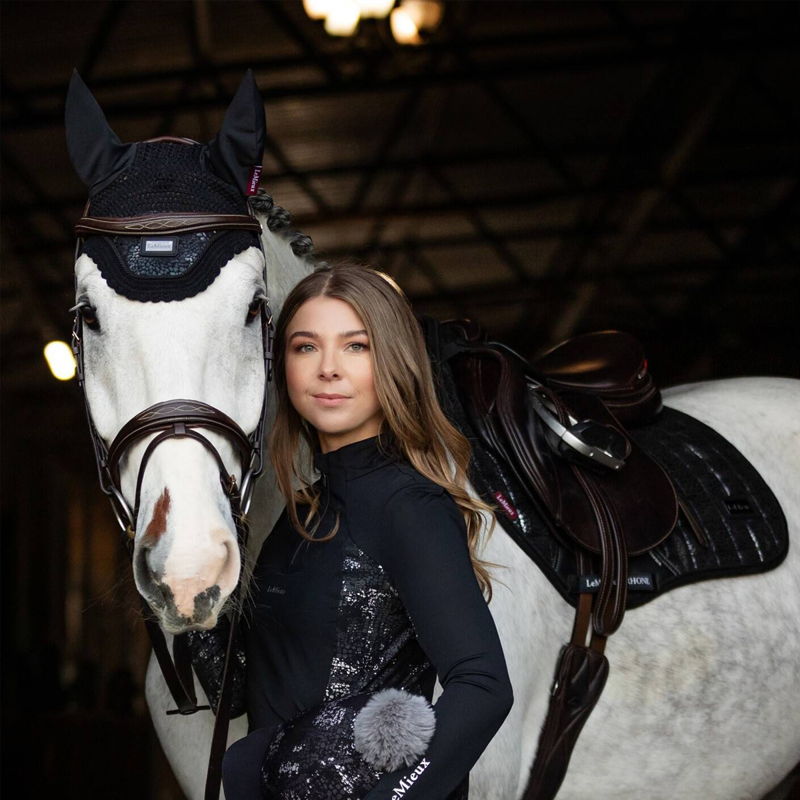 LeMieux Adour Fly Hood - Black-1